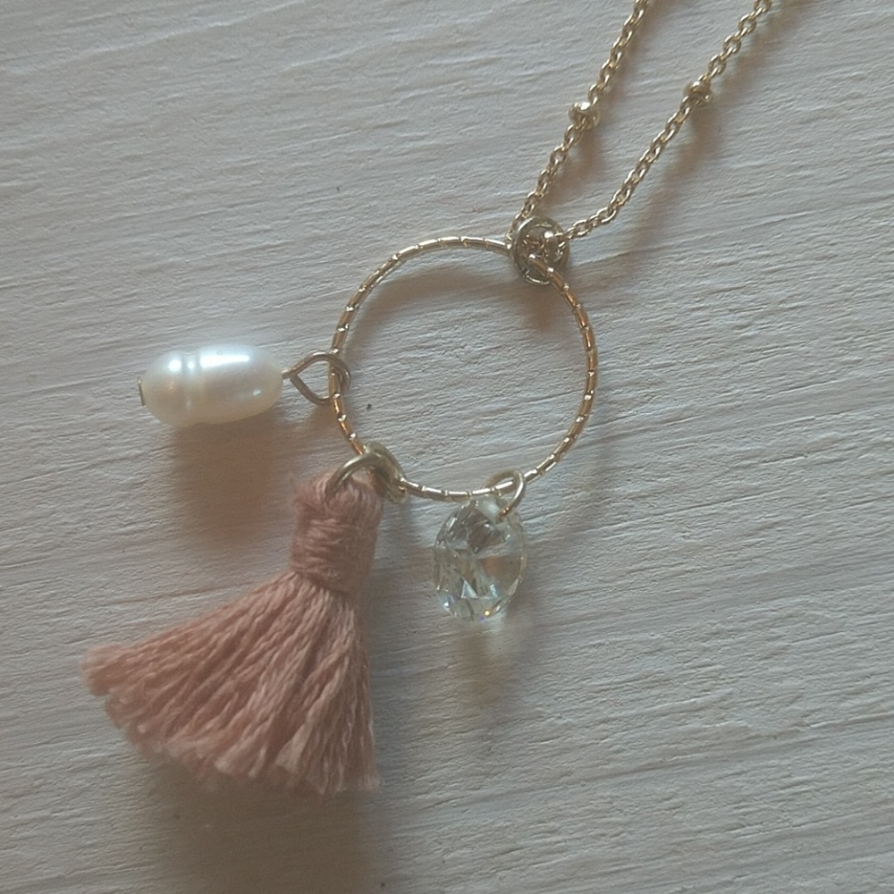 Tiny tassle necklace